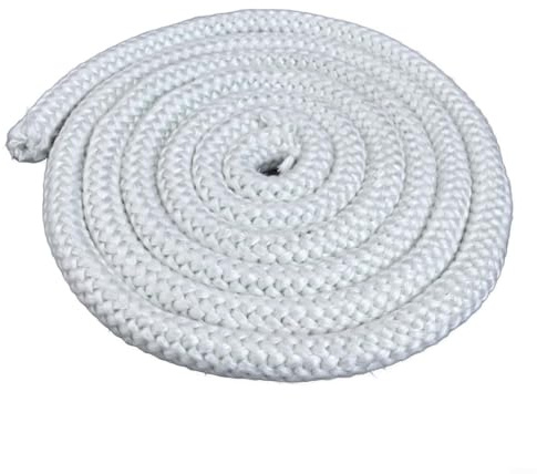 Corda di tenuta per forno in fibra di vetro con per porte di stufe a legna e sigillatura del camino, adatta per stufe a pellet e porte del forno industriale, opzioni di diametro multiplo (2,5 m x 16