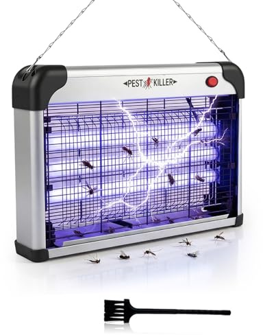 30W Insektenvernichter Elektrisch, 2026 Upgrade 3500V UV-Mückenfalle mit Schalter, 3 UV-Lampen Fliegenfalle Elektrischer Mückenlampe für Zuhause, Büro,Terrasse,Garten,sicher,für Kinder und Haustiere