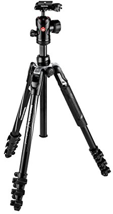 Manfrotto Befree Treppiede Avanzato con Chiusura a Leva, Kit Treppiede da Viaggio con Testa a Sfera, Portatile e Compatto, Treppiede in Alluminio per DSLR Reflex e Fotocamere Mirrorless