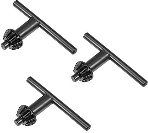 sourcing map Chuck Key 5mm Key 11 Teeth for 0.6-6mm Drill Chuck Black 3pcs