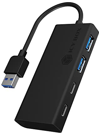 ICY BOX USB 3.0 Hub de Type-A vers 2X Ports USB de Type-A, IB-HUB1426-U3