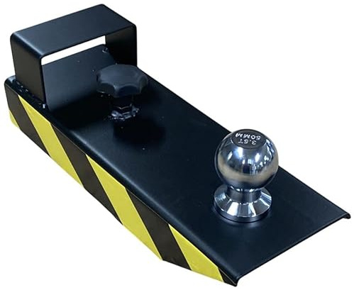 SRM Design Rangierhilfe für Gabelstapler und Frontlader Stapler Schwarz Anhänger Kugelkopf Anhängerkupplung Anhängerrangierhilfe für das Rangieren von Anhängern 350 mm x 125 mm x 110 mm (LxBxH)