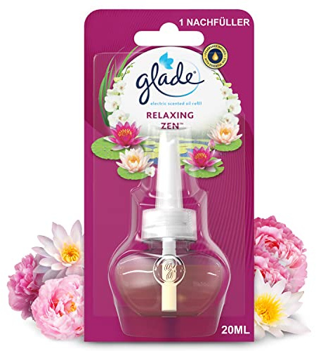 Glade Electric Scented Oil Nachfüller, elektrischer Raumduft mit Duftöl, Relaxing Zen, (20 ml)