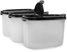 Tupperware Eidgenosse 1,1 L schwarz mit Schütte Vorratsdose Vorrat Dose Modular (3)
