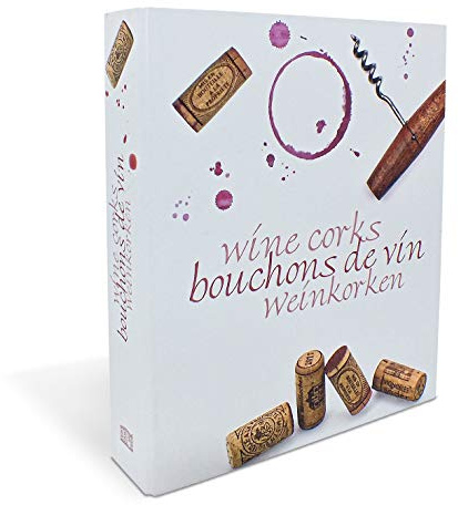 Ringbuch Sammelalbum für 48 Weinkorken | 4-Ring-Mechanik | inkl. 2 transparente Blister-Blätter | Alternative zum Weinkorken Kasten