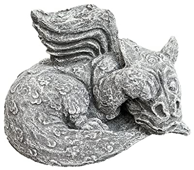 stoneandstyle Steinfigur Drache Luca frostfest wetterfest Gartenfigur