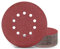 KONGMING 25 Stück Schleifpapier 225mm Klett Schleifscheiben 225mm Körnung P60 10 Loch in Rot für Trockenbauschleifer Exzenterschleifer Schleifgiraffe