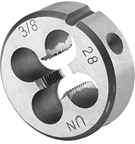 Burkit 3/8-Zoll-28 UN-Gewindeschneideisen rund, 3/8 x 28 UN-Maschinengewinde-Schneideisen rechts
