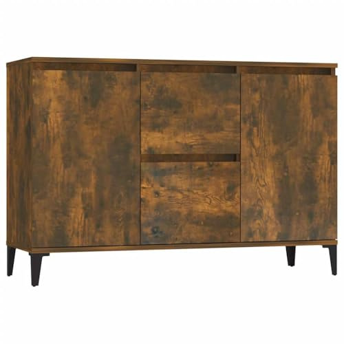 vidaXL Sideboard Kommode Anrichte Schrank Beistellschrank Mehrzweckschrank Standschrank Wohnzimmer Flur Räuchereiche 102x35x70cm Holzwerkstoff