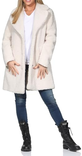 VERO MODA Damen Vmkylie Aw23 Teddy Coat Boos Mantel, Oatmeal, XL