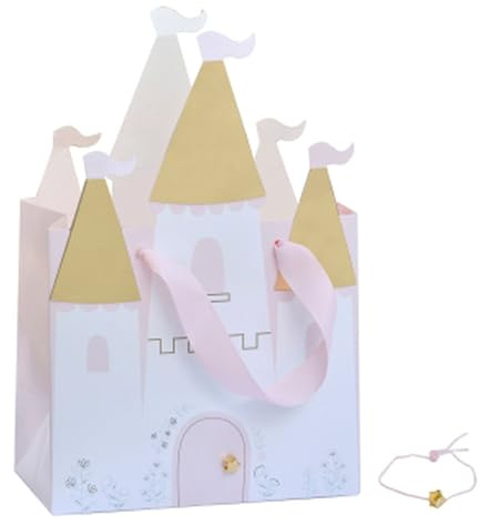 Ginger Ray Prinzessin Castle Geburtstag Party Geschenktüten 5 Stück, Mehrfarbig