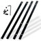 Guide Rail Connector Set P-20177 for Makita Track Saw Long Cuts， Also Compatible with Festool, Fit for DeWalt in Integrated Guide Rail T-Slots for Secure Cutting, 4 PCS, Black