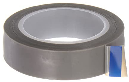 sourcing map PTFE Folie Klebeband Rolle 0.5 x33Ft Hoch Temperatur Klebeband 0.08mm Dicke mit Einseitig Kleber für Vakuum Versiegelungsgerät Hand Impuls Versiegler Grau