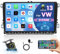 2G+64G Android 13 Autoradio 9 pollici per VW Passat Jetta Golf Polo Skoda Radio, Stereo 2 Din con Schermo Tattile Autoradio Vivavoce Bluetooth WiFi GPS FM Telecamera Retromarcia