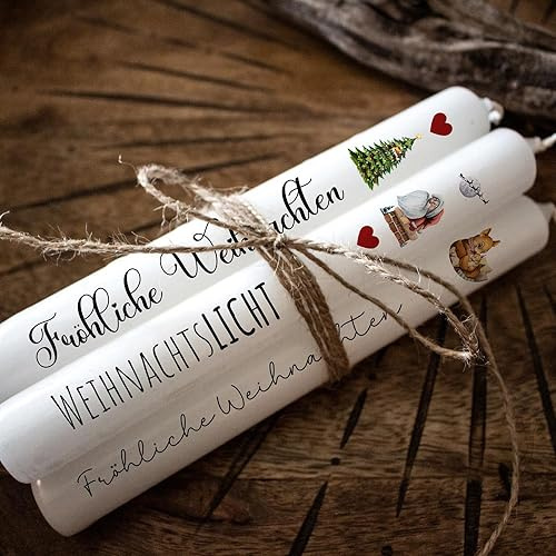 ilka parey wandtattoo-welt Kerzensticker Kerzentattoos Tattoofolie Weihnachten Winter Tiere Fuchs Eule Schneemann für Kerzen oder Keramik A4 Bogen DIY Stickerbogen kst99