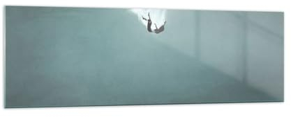 Panorama Bilder auf Glas 160x50cm Glasbild Wasser Minimalismus Unterwasser Groß XXL Wanddeko Bild im Glas Schlafzimmer Küche Wandbilder Dekoration Wohnzimmer Modern Wand Kunstdruck Art GAB160x50-5427