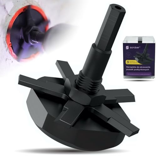 SCROBER Universal Schneidbohrer für Unterputzdose ∅ 65 mm für alle Bohrer und Akkuschrauber | für Stuckateur, Gipser, Elektriker, Werkzeug, Hausrenovierung (SCROBER)