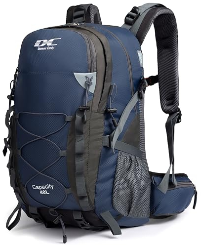DCmount Wanderrucksack 40l Damen Herren Rucksack Wasserdicht Reiserucksack mit Regenschutz