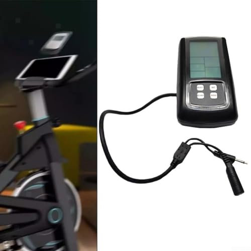 HEBEOT Exercise Bike Counter Wireless Bike Computer Bicycle Speedometer LCD Display Exercise Bike Computer Indoor Monitor 40 * 67mm