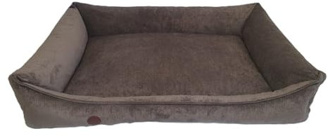 Orthopädisches Hundebett, gelenkschonend, waschbar, für große Hunde, braun (XL= B/T/H 120/80/19cm)
