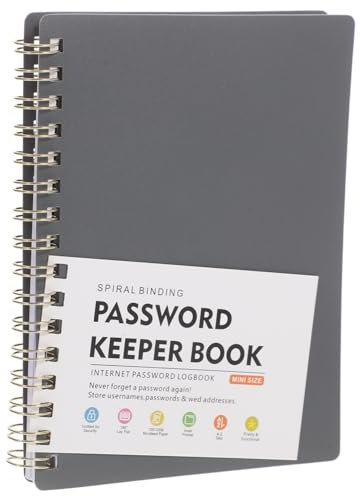 GRIRIW Klappbares Passwort-notizbuch Mit Alphabetischer Registerkarte Zum Aufzeichnen Von Home-Office-websites Tragbares Adress-notizbuch Mit Zusätzlichen Notizseiten