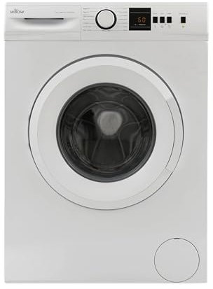 Willow W7120W 7kg Washing Machine 1200 Spin, Front Loading, 15 Washing Programmes, ECO, Allergy Safe, LED Display - White