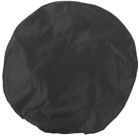 ABOOFAN Housse De Pneu De Secours Taffetas Noire Crochet Coupe-Vent, Protection Extérieure Étanche pour Pneu 27-29 Pouces, Accessoire Camping-Car Et Remorque