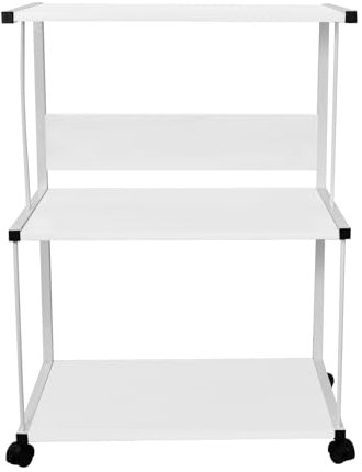 Generisch Druckerständerräder,Rollender Druckerwagen | Robuster mobiler Druckerschrank mit 3-lagiger Halterung - Druckerwagen mit Rädern für Wohnzimmer, Küche, Zuhause, Studium, Schule