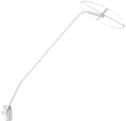 Holibanna Soporte para Mosquitera Dosel Cuna Bebe de Acero Blanco, Estante Resistente para Red de Protección en Camas Infantiles y Cunas