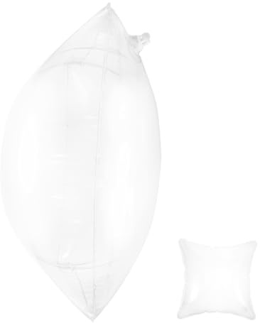 TOGEVAL Aufblasbares Tragbares Lendenkissen Transparentes aus PVC Reisekissen und Vielseitiger Nutzung mit Bequemem Halt für Camping und Reisen im Outdoor Bereich