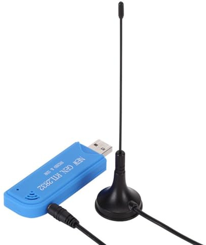 RTL-SDR-Antenne – Funkempfänger mit Software | TL-SDR USB Stick mit Antenne | TV-Receiver | AM, NFM, FM, DSB, USB, LSB und CW empfangen Modi und mit MCX-Steckern
