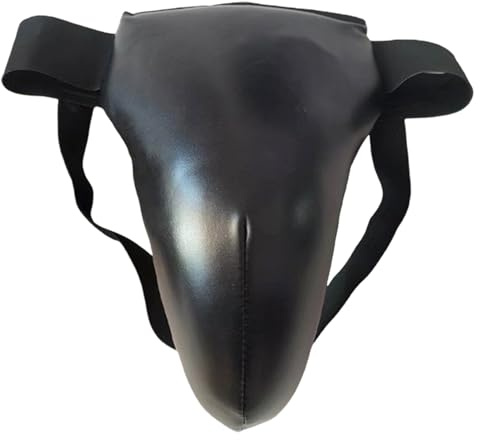 Groin Protection Boxing, Martial Arts Gear, Shock Absorbing Padding, Adjustable Secure Fit Design, Groin Protector Cup for Karate, Muay Thai, Combat, Sports, Practice, 10.63x7.09x3.94 Inches