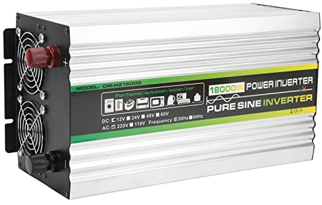 Generic Inverter 3000 W con una Onda Sinusoidal Pura, Versátil 3000 W Inverter Ofrece Protección T de Baja Falla para Barcos (DC12V)