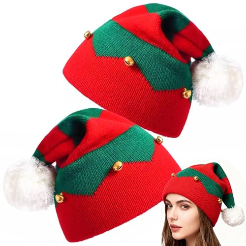 ZesGlyxyr Bonnets de Noel pour Adulte Chapeau de Père Noël Bonnet Pere Noel Costume de Chapeau de Noel en Peluche pour Noël Nouvel An Fête Supplies