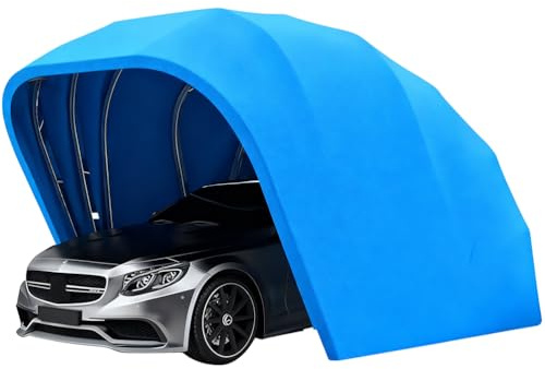 Riparo retrattile portatile per auto, con telone resistente per tutte le stagioni per la protezione del veicolo