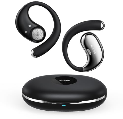 Micool Open-Ear Kopfhörer Bluetooth 6.0, Clip-On Ohrhörer Kabellos mit 36H Spielzeit, Geräuschreduzierung Freisprech-Ohrhörer, Komfort-Sitz Sport-Kopfhörer für Laufen, Fitness & Reisen
