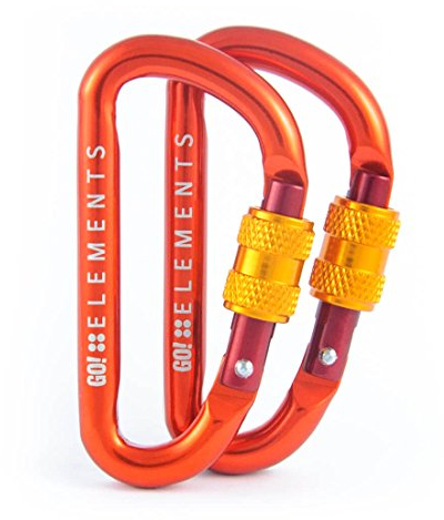 Micro 6 - Karabiner mit Schraubverschluss | 2er Pack | Minikarabiner & Schlüsselanhänger | Kleiner Karabinerhaken