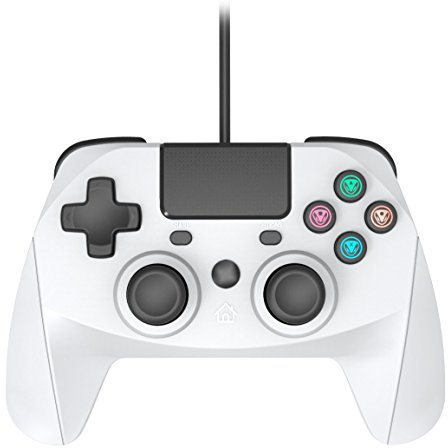 snakebyte GAMEPAD 4S - grau - kabelgebundener Controller kompatibel mit PlayStation 4 / PS4 Slim / Pro / PS3, Analoge Dual Joysticks, 3m Kabellänge, Touchpad, haptisches Feedback
