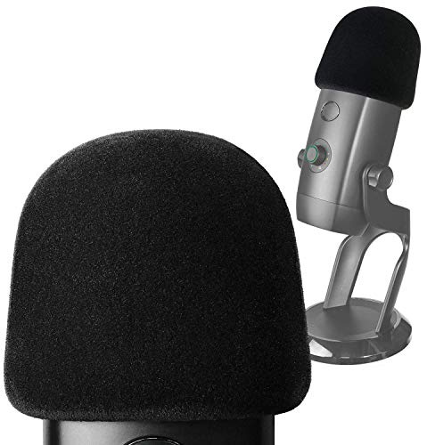Pop Filter for Blue Yeti X Mic - Foam Microphone Windscreen Cover with Velvet-like Fabric Covering to Reduce Mic Noises by YOUSHARES