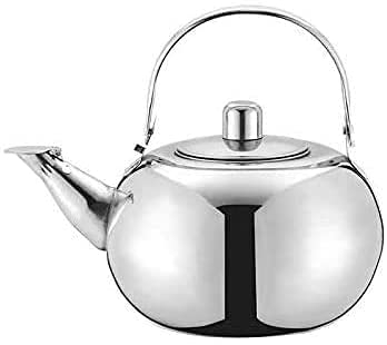 ZHANGZONG Bouilloire INOX Théière en Fonte Bouilloire sifflante Acier Inoxydable avec infuseur à Feuilles de thé Théière Pot à café Bouilloire/Service à thé Accessoires de Cuisine pour thé