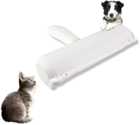 Wiesel Fusselrolle | Tierhaarentferner für Hunde- und Katzenhaare | Tierhaarroller | waschbar | selbstreinigend | wiederverwendbar |