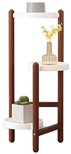 Wohnzimmer-Blumenständer Aus Holz Mehrschichtiger Grünpflanzenständer Innendekorationsständer Balkon-Sukkulentenständer (Color : Brown, Size : 90cm)