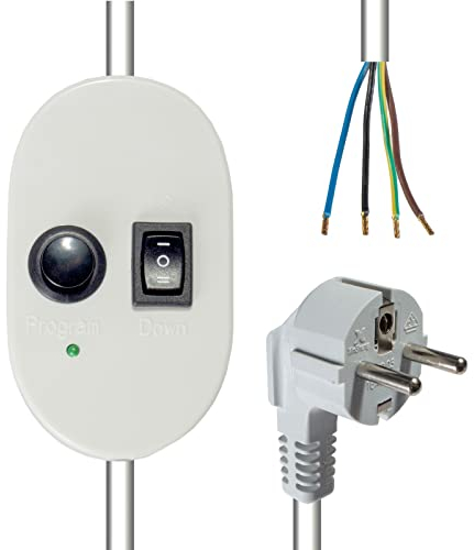 INOVATEC Einstellhilfskabel INO-MEK-1 für mechanische Rollladenmotoren, 4-adrig, passend für mechanische Rohrmotoren aller Hersteller..