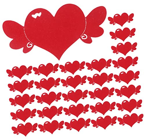 NUOBESTY 100stücke Herzförmige Grußkarten Aus Papier Für Valentinstag-Dekoration Langlebig Und Strapazierfähig Zur Übermittlung Von Liebesbotschaften