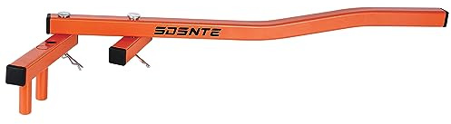 Deck Board Straightening & Removal Tool, Heavy-Duty 10Ga One-Piece Steel Deck Tool to Straighten Bending Boards & Tighten Gaps, Orange