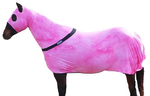 XL Horse Medium Horse Comfort Stretch Full Body Neck Sheet Slinky Sleazy Pink 521MW05