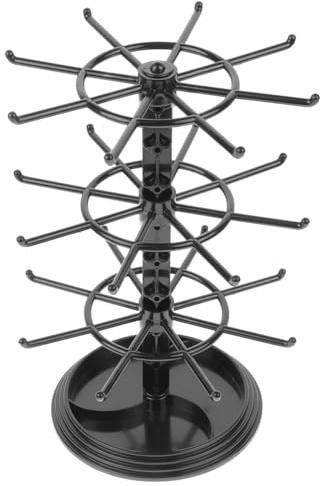 LIFKOME Ohrring-armbandständer Drehbar 3-lagig Schmuckdisplay Ohrringhalter Schmuck-organizer Kompakte Aufbewahrung Für Zu Hause