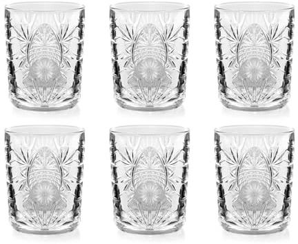 H&H, Set 6 Bicchieri Drink, 35 cl, in vetro, lavabili in lavastoviglie