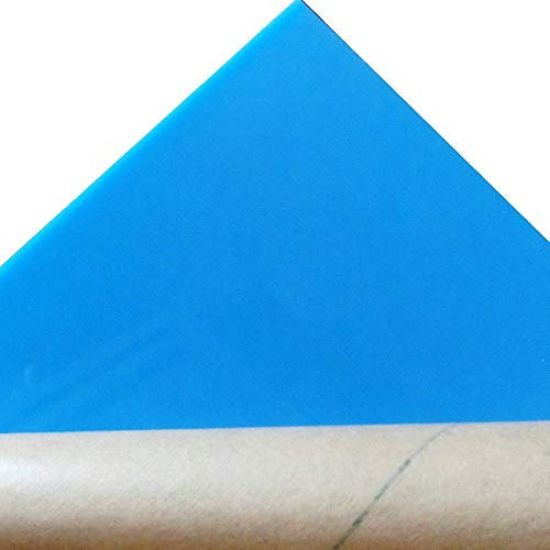 2 Stück 3 mm farbige Kunststoff-Acrylplatten, farbige Acrylplatten for Schneiden von Kunststoff, Acrylplatten for Basteln(Blue,100x200mm)