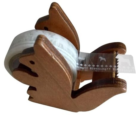 Katzen-Klebebandabroller, Klebebandabroller,Niedlicher Eichhörnchen-Klebebandhalter aus, Klebebandschneider | Vintage-Klebebandschneider aus, Masking Tape-Aufbewahrung, Organizer für den Sch